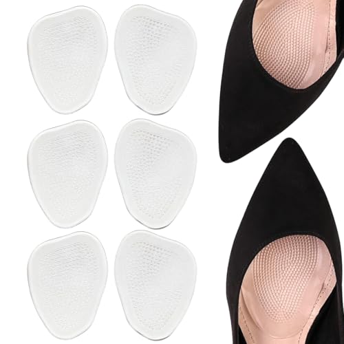 GGUFAY 3 Paar Fusspolster Pads,Einlegesohlen Vorfuß, Silikon Einlegesohlen für High Heels,Ballenpolster Vorfuß,Gelpolster Vorderfuß Schuheinlagen Antislip Heel Pads für Damen und Herren GGUFAY 3 Paar Fusspolster Pads,Einlegesohlen Vorfuß, Silikon Einlegesohlen für High Heels,Ballenpolster Vorfuß,Gelpolster Vorderfuß Schuheinlagen Antislip Heel Pads für Damen und Herren von GGUFAY