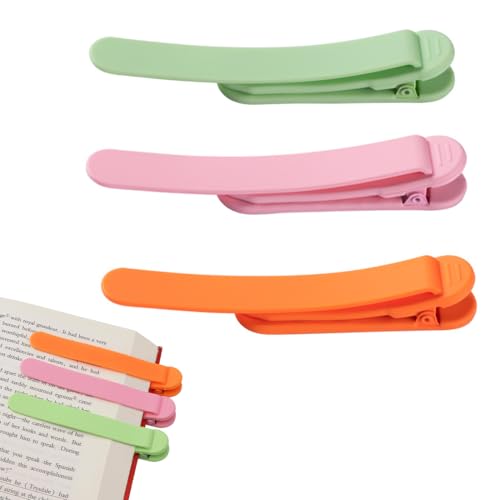 GGUFAY 3er-Pack Silikon Automatische Lesezeichen, Automatische Lesezeichen Kreative, Bunte Lesezeichen, Automatische Lesezeichen für Lesebegeisterte, Lehrer und Schüler GGUFAY 3er-Pack Silikon Automatische Lesezeichen, Automatische Lesezeichen Kreative, Bunte Lesezeichen, Automatische Lesezeichen für Lesebegeisterte, Lehrer und Schüler von GGUFAY