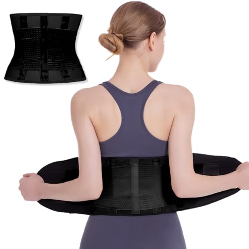 GGUFAY Beckengurt, Hüftgürt für Damen & Herren, Schwangerschaftsgürtel, Bauchgurt Nach Geburt, bequeme Unterstützung für Becken, Taille, Rück, Schwarz, M von GGUFAY