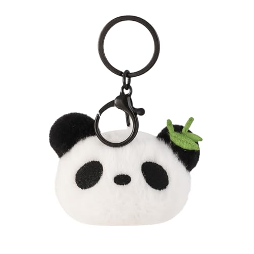 GGUFAY Plüsch Panda Anhänger, niedlicher Panda Puppen Schlüsselanhänger, Kawaii Panda Rucksack Dekor Anhänger, Cartoon Plüsch Panda Hängeornament (03) von GGUFAY