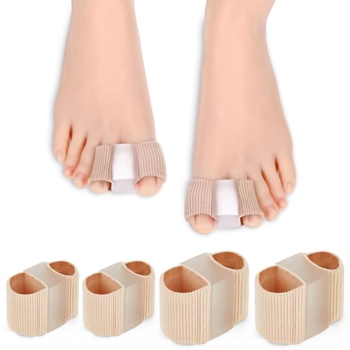 GGUFAY Zehenspreizer Hallux Valgus, Hallux Valgus Korrektur Silikon, Überlappende Zehen Zehenspreizer, Hammerzehen Korrektur, Frauen und Männer, 2 Verschiedene Größen von Zehentrenner, 4 Stück von GGUFAY