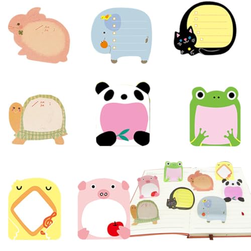 Haftnotizen Kinder, 8pack Kleine Klebezettel, Haftnotizen Kinder, Klebezettel Tier Design Kleine Geschenke für Kinder von GGUFAY