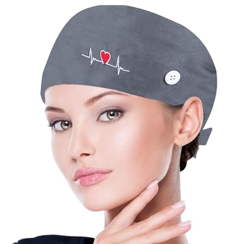 Op Haube Stoff OP Hauben Stoff Krankenschwester Zubehör für Ärzten, op hauben damen, op hauben, Krankenschwestern, Zahnärzten, Pharmazeuten, Tierärzten, Medizinischem Personal,pessimistisch von GGUFAY