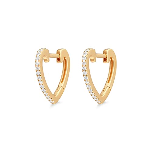 100 % Kreolen für Damen, herzförmig, rund, Piercing-Ohrringe, Schmuck, A von GGYTMQL