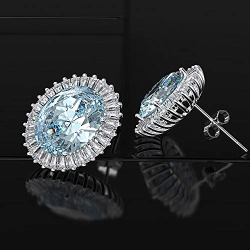 100% Saphir -simuliertes Moissanit Edelsteinohrringe Frauen Ohrringe Fein Schmuck 100% Saphir -simuliertes Moissanit Edelsteinohrringe Frauen Ohrringe Fein Schmuck von GGYTMQL