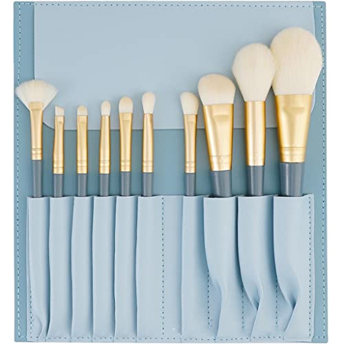 10pcs weiche flauschige Make -up -Pinsel für Kosmetikfundament Fundament Blush Pulver Lidschatten von GGYTMQL
