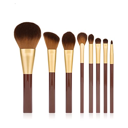 8 PCs Make -up -Bürsten Set Pulver Blush Fundament Fundament Lidschatten Augenbrauen Make -up -Pinselkosmetikwerkzeug Kit Kit von GGYTMQL