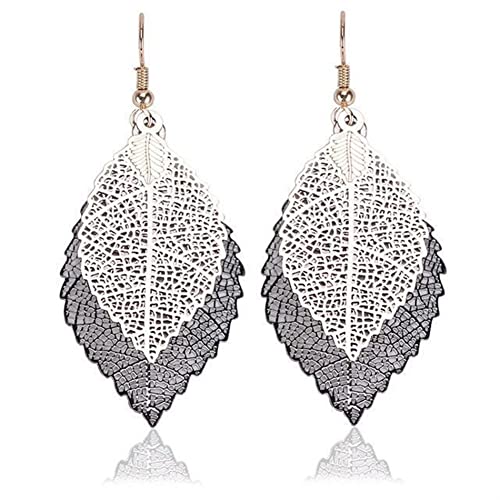 Baumelnde Ohrringe für Frauen ihr Blatt farbenfrohe hohle out strukturierte geometrische Mode zierliche Statement Festival Baumelnde Ohrringe für Frauen ihr Blatt farbenfrohe hohle out strukturierte geometrische Mode zierliche Statement Festival von GGYTMQL