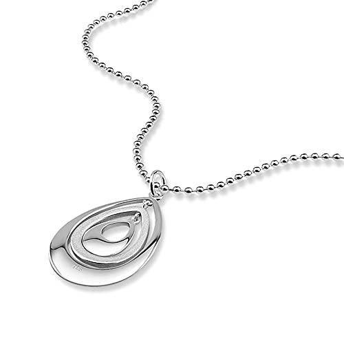 GGYTMQL 100% 925 Sterling Silber Hyperbel Big Drop Anhänger Halskette Frauen Choker Feinschmuck S GGYTMQL 100% 925 Sterling Silber Hyperbel Big Drop Anhänger Halskette Frauen Choker Feinschmuck S von GGYTMQL