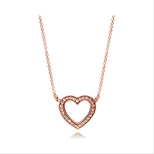 GGYTMQL 100% Charm Halskette Frauen Herz Valentinstag herher Herzförmiges Halskettenschmuck von GGYTMQL