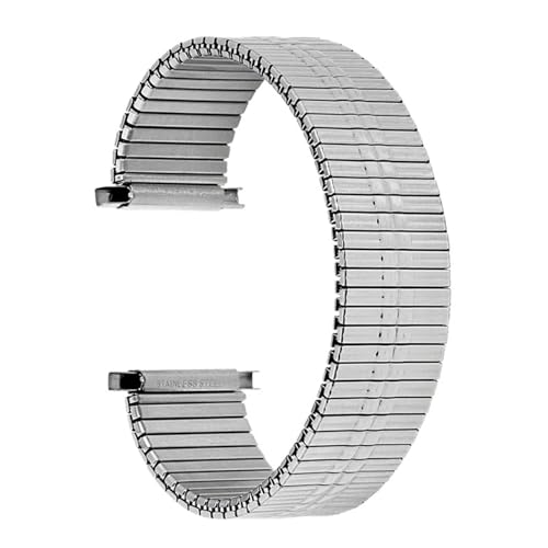 GGYTMQL 16-22 mm Edelstahl elastischer Stretchgurt Metall Expansion Armband Frauen Frauen Armband Uhren Accessoires von GGYTMQL