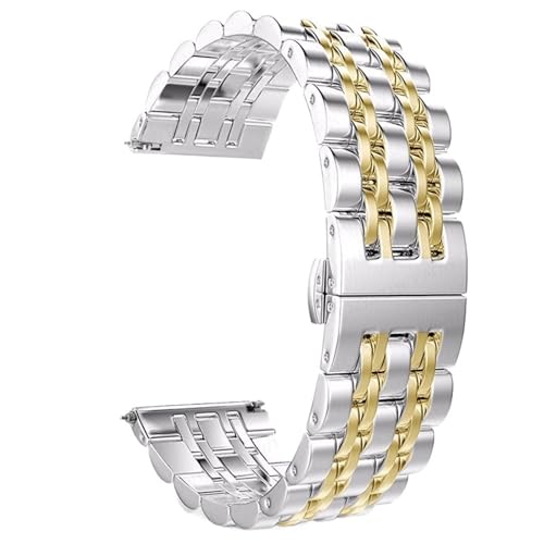 GGYTMQL 20mm 22mmklassizische Edelstahl -Uhrenband gebürstete Metall Uhrengurt für Frauen Männer Austauschband GGYTMQL 20mm 22mmklassizische Edelstahl -Uhrenband gebürstete Metall Uhrengurt für Frauen Männer Austauschband von GGYTMQL