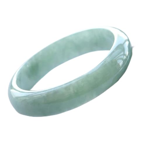 GGYTMQL Charm Armband Natural Green Jade Armband Armband Charme Fine Schmuck Accessoires handgeschnitzte glückliche Amulettgeschenke für Frauen (Farbe: Grün, Größe: 61-62 mm) von GGYTMQL