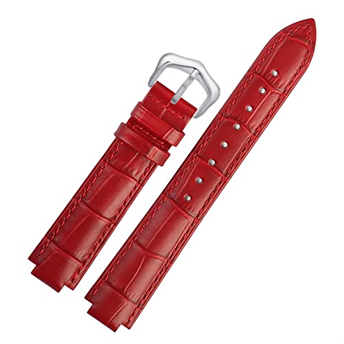 GGYTMQL Echtes Leder Uhrenband für Ballon Bleu Handgelenk Band Männer weibliches konvexes Lederband 14 * 8mm 18 * 11mm 20 * 12 mm Fashion Armband von GGYTMQL