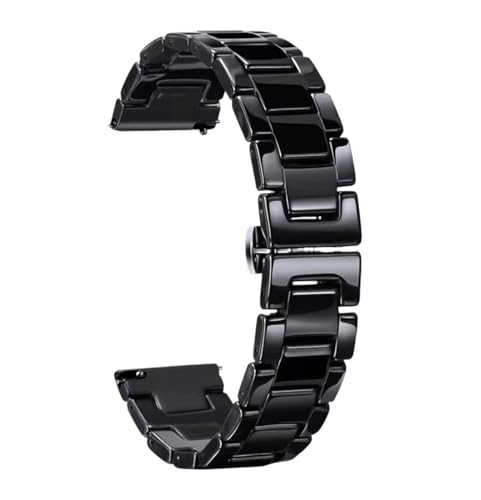 GGYTMQL Edelstahl -Keramik -Uhr -Band Watch Armband Frauen Männer Mode Schnellveröffentlichungswache Band von GGYTMQL
