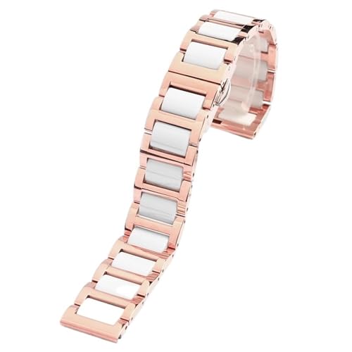 GGYTMQL Edelstahl -Keramik -Uhr -Band Watch Armband Frauen Männer Mode Schnellveröffentlichungswache Band von GGYTMQL