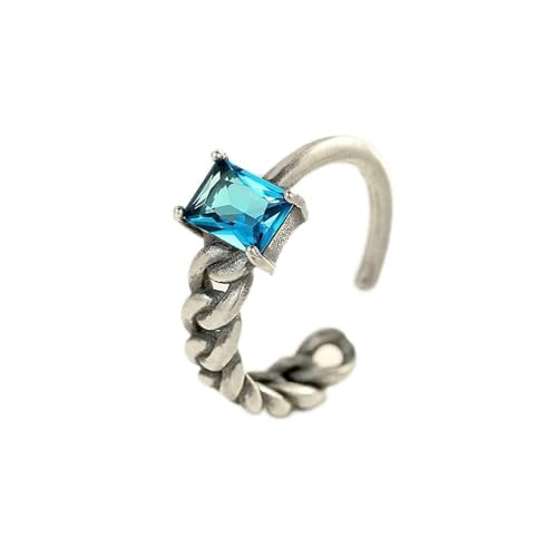GGYTMQL Einstellbarer offener Fingerring von Frauen - Distressed gewebter Schnurstapelring, Jubiläum CZ Simuliertes Diamond Statement Joint Ring, Unise GGYTMQL Einstellbarer offener Fingerring von Frauen - Distressed gewebter Schnurstapelring, Jubiläum CZ Simuliertes Diamond Statement Joint Ring, Unise von GGYTMQL