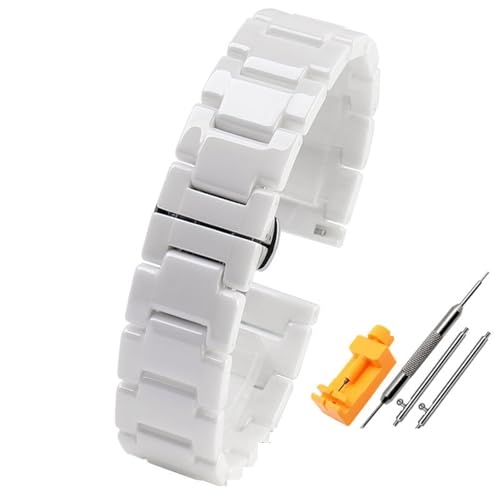 GGYTMQL Für Frauen Mann Keramikarmband Edelstahl Kombination Watchband Gurt Fashion Watchwatch Band GGYTMQL Für Frauen Mann Keramikarmband Edelstahl Kombination Watchband Gurt Fashion Watchwatch Band von GGYTMQL