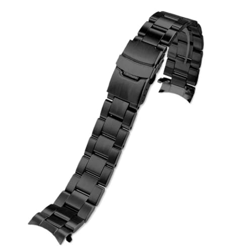 GGYTMQL Gebogenes Ende Edelstahl Universal Watch Bands Herren- und Frauen -Uhren -Accessoires für Frauen und Watch Band von GGYTMQL