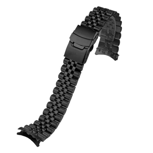 GGYTMQL Gebogenes Ende Edelstahl Universal Watch Bands Herren- und Frauen -Uhren -Accessoires für Frauen und Watch Band von GGYTMQL