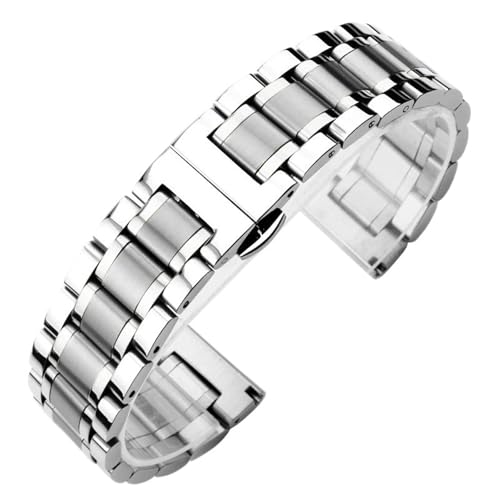 GGYTMQL Gebogenes Ende Edelstahl Universal Watch Bands Herren- und Frauen -Uhren -Accessoires für Frauen und Watch Band von GGYTMQL