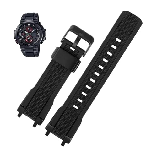GGYTMQL Gummi-Uhr-Gurt weiche Passform für MTG-B1000/G1000 Uhrenband modifiziertes Silikon Uhrengürtel wasserdichtes Armband für Männer von GGYTMQL