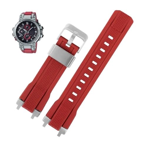 GGYTMQL Gummi-Uhr-Gurt weiche Passform für MTG-B1000/G1000 Uhrenband modifiziertes Silikon Uhrengürtel wasserdichtes Armband für Männer von GGYTMQL