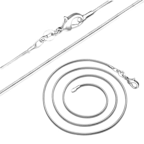 GGYTMQL Halskette 16-38 Zoll 1 mm Schlangenkette Halskette für Frauen Männer Hochzeit Schmuck Charme Geschenk GGYTMQL Halskette 16-38 Zoll 1 mm Schlangenkette Halskette für Frauen Männer Hochzeit Schmuck Charme Geschenk von GGYTMQL