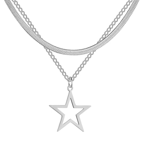 GGYTMQL Halskette Anhänger Kette Herren Damen Schmuck Kette für Frauen Herzform Anhänger Doppellagige Halskette GGYTMQL Halskette Anhänger Kette Herren Damen Schmuck Kette für Frauen Herzform Anhänger Doppellagige Halskette von GGYTMQL