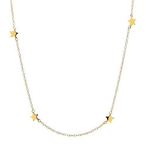 GGYTMQL Halskette für Frauen fünf spitze Sternfaltungsschmuck Anhänger Kette Choker Made in China von GGYTMQL