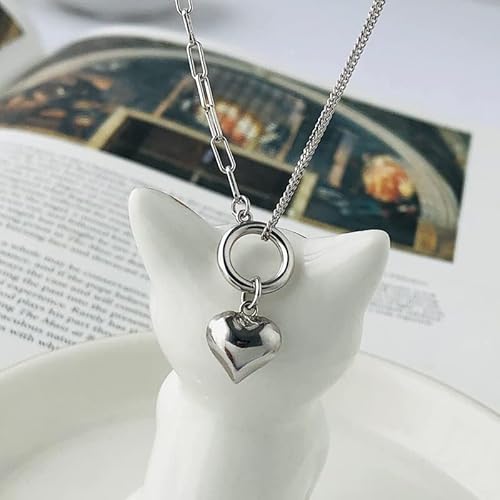 GGYTMQL Herzanhänger kurz Schlüsselbeutel Kette Halskette Frauen Kleid Schmuckzubehör GGYTMQL Herzanhänger kurz Schlüsselbeutel Kette Halskette Frauen Kleid Schmuckzubehör von GGYTMQL