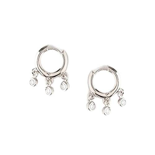 GGYTMQL Hoop -Ohrringe für Frauen durchdringliche Ohrringohren Zirkon Frau 925 Schmuck Pendientes von GGYTMQL