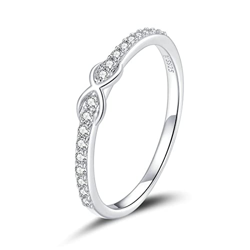 GGYTMQL Infinity Symbol Finger Ringe für Frauen Stapelbare Ringe Band Feiner Schmuck von GGYTMQL