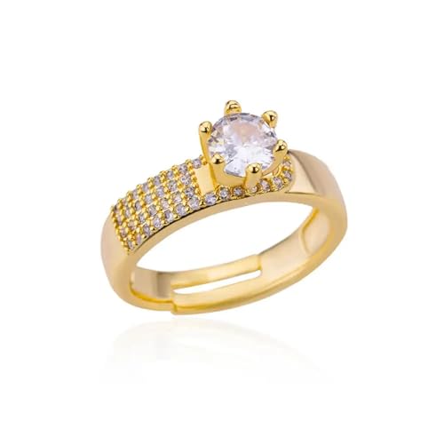GGYTMQL Mädchen Produkte Ringe Ring Schmuck Frauen Männer Square Wickelte Ringe für Frauen Ring Hochzeitsfeier Geschenke von GGYTMQL