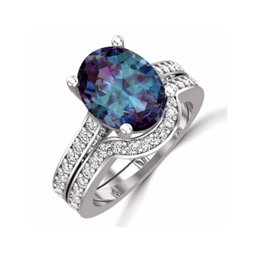 GGYTMQL Mädchen Produkte Ringe Ring Schmuck Frauen Männer versprechen Hochzeit minimalistische Temperamentlinie Design vier Krallen Zirkon Ring Luxuriöser Frauenring -Set Geschenke von GGYTMQL