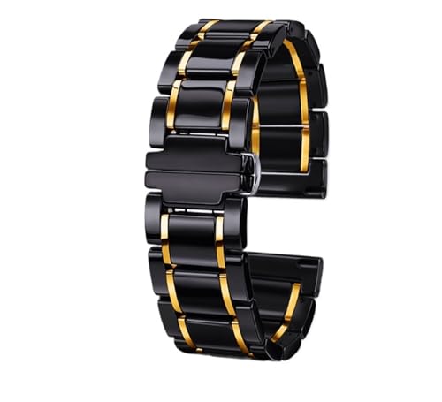 GGYTMQL Männer und Frauen schnelle Release Ceramic Watch Band kompatibel mit Smart Watches und Quarzuhren von GGYTMQL