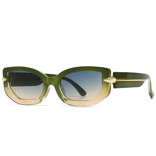 GGYTMQL Rechteckige Sonnenbrille für Herren und Damen, quadratisch, für Reisen, Vintage-/Retro-Stil, UV400, grün, Einheitsgröße GGYTMQL Rechteckige Sonnenbrille für Herren und Damen, quadratisch, für Reisen, Vintage-/Retro-Stil, UV400, grün, Einheitsgröße von GGYTMQL