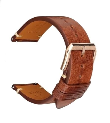 GGYTMQL Retro Leather Watchband -Männer Frauen schwarz grau Brown Uhren Band für Smartwatch 20mm 22mm Schnellveröffentlichungsgurte fit von GGYTMQL