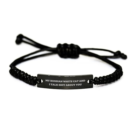 GGYTMQL Russian White Cat Seilarmband lustiges Geschenk für Freunde Familie Kollegen - Geburtstag einzigartiger Seilschmuck für Männer Frauen Katzenliebhaber, klein, Nylon, kein Edelstein GGYTMQL Russian White Cat Seilarmband lustiges Geschenk für Freunde Familie Kollegen - Geburtstag einzigartiger Seilschmuck für Männer Frauen Katzenliebhaber, klein, Nylon, kein Edelstein von GGYTMQL