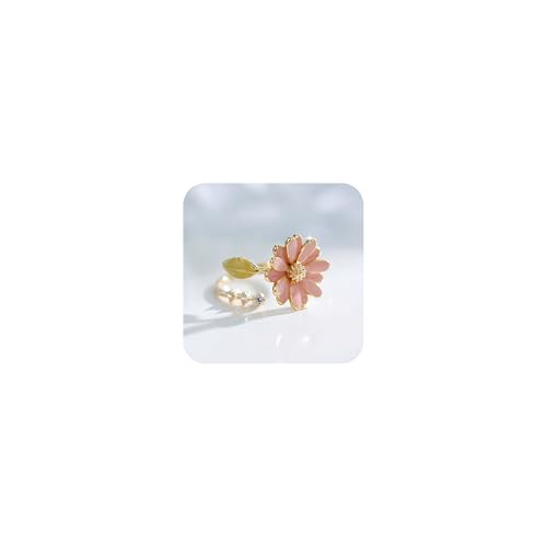 GGYTMQL Süße Sonnenblume Daisy Open Ring Imitation Emaille CZ Blumen Statement Boho Ringe 14K Gold Plated Daisy Flower Stapel Hochzeitsversprechen Band Index Finger Bands für Frauen Schmuck Geschenke GGYTMQL Süße Sonnenblume Daisy Open Ring Imitation Emaille CZ Blumen Statement Boho Ringe 14K Gold Plated Daisy Flower Stapel Hochzeitsversprechen Band Index Finger Bands für Frauen Schmuck Geschenke von GGYTMQL