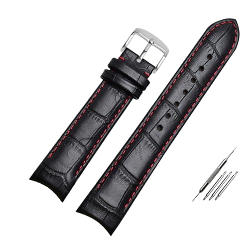 GGYTMQL Uhrenarmband aus echtem Leder, gebogenes Ende, 20 mm, kompatibel mit Citizen BL9002-37 05A BT0001-12E 01A Uhrenarmband, 21 mm, 22 mm, 22 mm, A von ZMSAZWY