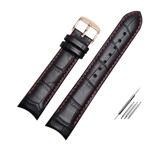 GGYTMQL Uhrenarmband aus echtem Leder, gebogenes Ende, 20 mm, kompatibel mit Citizen BL9002-37 05A BT0001-12E 01A Uhrenarmband, 21 mm, 22 mm, 22 mm, A von ZMSAZWY