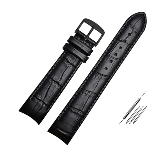 GGYTMQL Uhrenarmband aus echtem Leder, gebogenes Ende, 20 mm, kompatibel mit Citizen BL9002-37 05A BT0001-12E 01A Uhrenarmband, 21 mm, 22 mm, 22 mm, A von ZMSAZWY