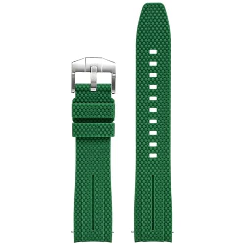 GGYTMQL Universelle 20mm Uhrengurt Männer Frauen Gummi Schnellveröffentlichung Watch Band gebogene Ende Watchbänder von GGYTMQL