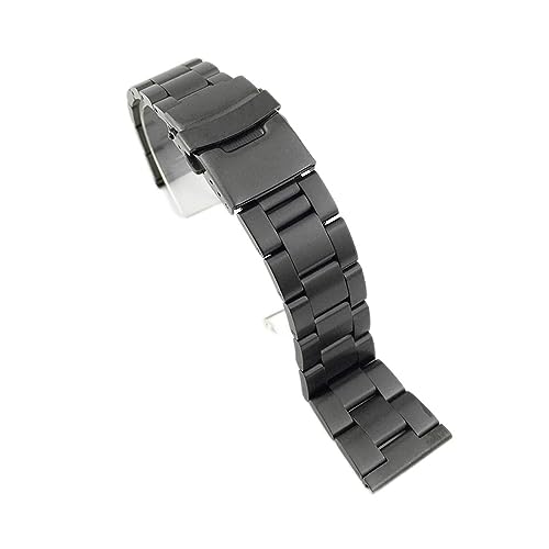 GGYTMQL Wachgurt Edelstahl Uhrenband Metal Massive Männer Armband Accessoires 18mm 20 mm 22 mm 24 mm 26 mm von GGYTMQL