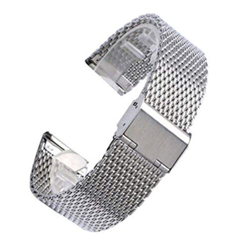 GGYTMQL Watch -Gurt -Männer Band Link Armband Handgelenk 20 22 mm Mesh Edelstahl weiblich 20mm Universal Watchband von GGYTMQL