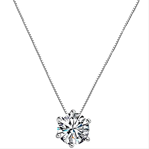 GGYTMQL Women Zirkon Halskette glänzt quadratische Diamanthalshalskette für Partyschmuck von GGYTMQL