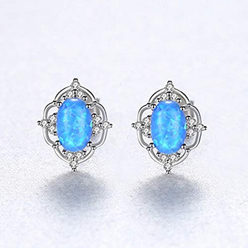 Hohlmuster Opal -Bolzenohrringe für Frauen elegante weibliche Hochzeitsohrringe Schmuckschnitze Hohlmuster Opal -Bolzenohrringe für Frauen elegante weibliche Hochzeitsohrringe Schmuckschnitze von GGYTMQL