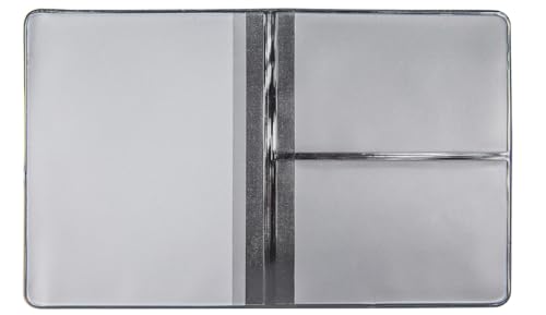 GHADA KFZ-Schein Hülle Unisex – 4-Fach Polyvinylchlorid Schutzetui – Leicht & Reißfest – Fahrzeugschein Mappe in Schwarz – Made in Germany von GHADA