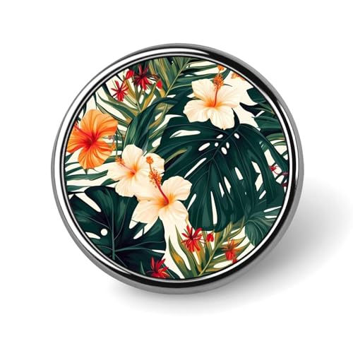 3D-Pizza-Pfeperoni-Brosche, rund, niedliche Krawattennadel für Hüte, Kleidung, Taschen, einzigartiges Mode-Accessoire, Geschenk für Männer und Frauen, rund, Aluminium, kein Edelstein von GHBNK